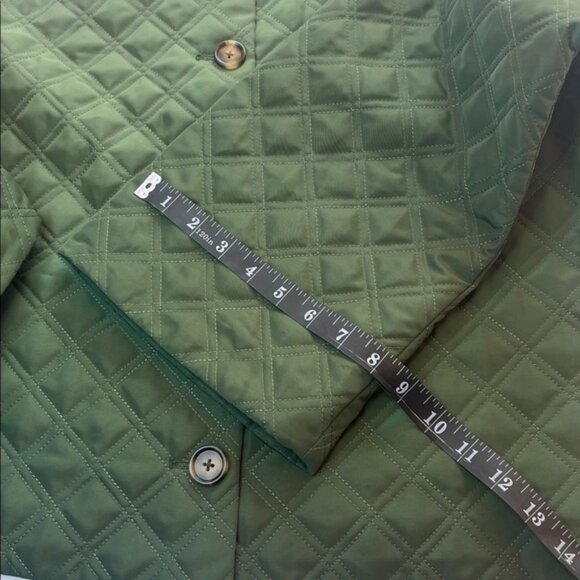 Hill House The Blake jacket leaf green Peter Pan collar neutral wide sleeve XXL - Picture 11 of 16